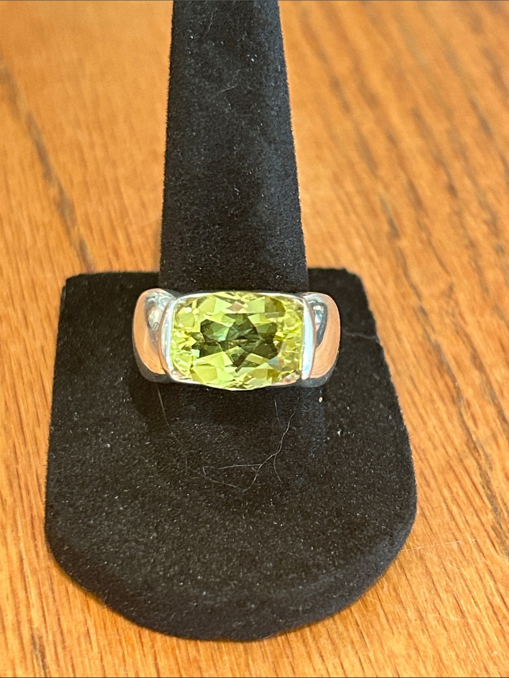 Sterling Silver Lemon Quartz Gemstone Statement Ring